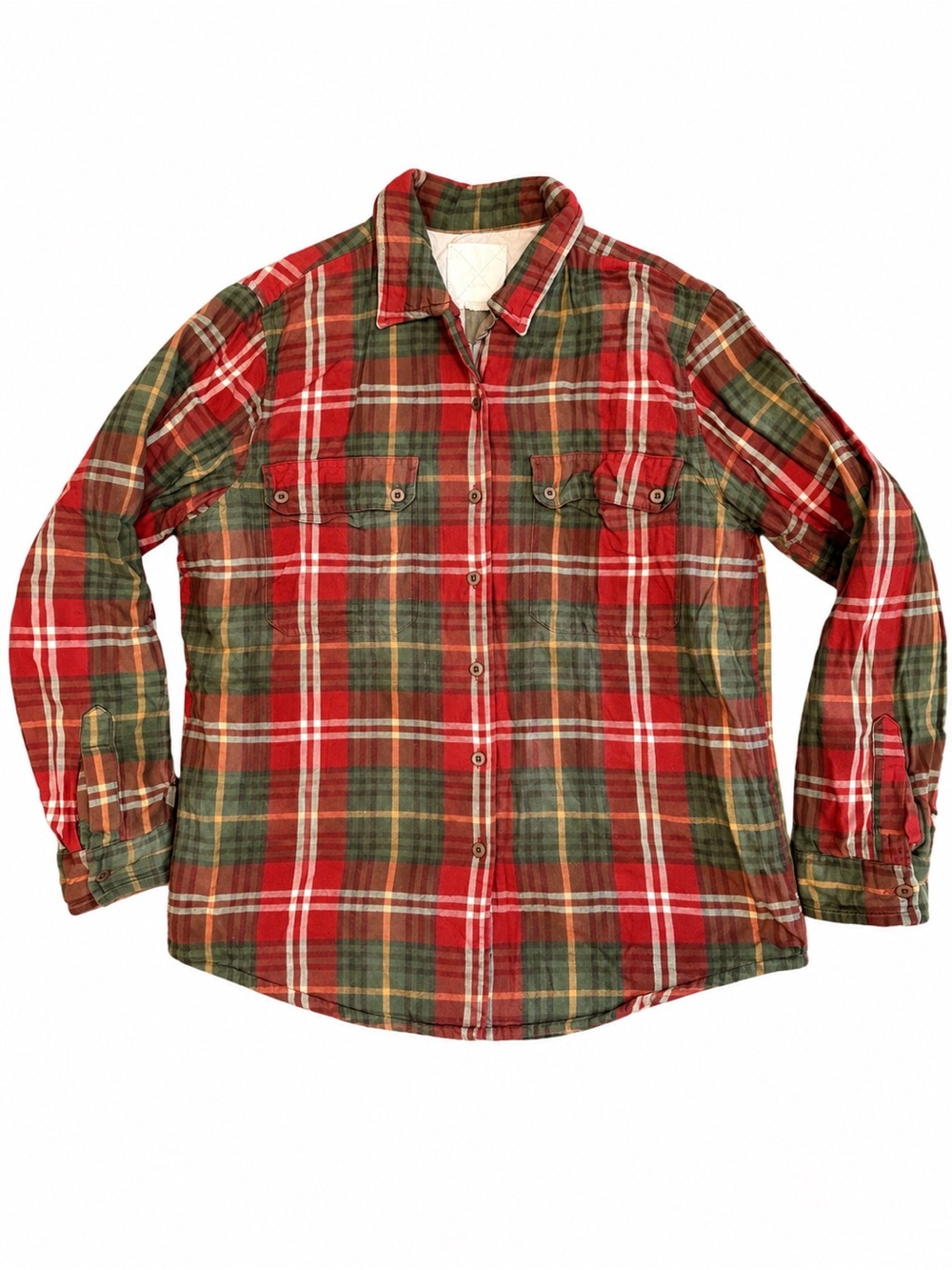 Vintage Y2K 2000s Abercrombie & Fitch Heavyweight Plaid Flannel Shirt M